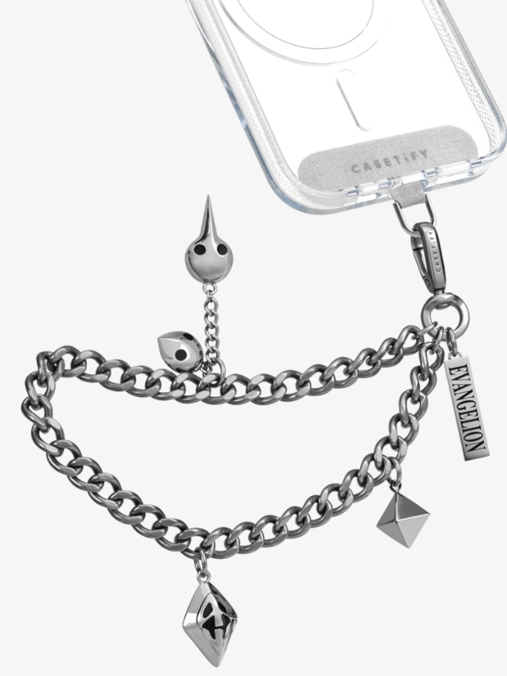 casetify x Evangelion Angel Metal Chain Wrist Strap